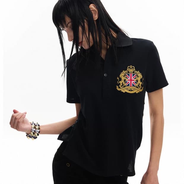 no E mosen Union Jack pique short sleeve
