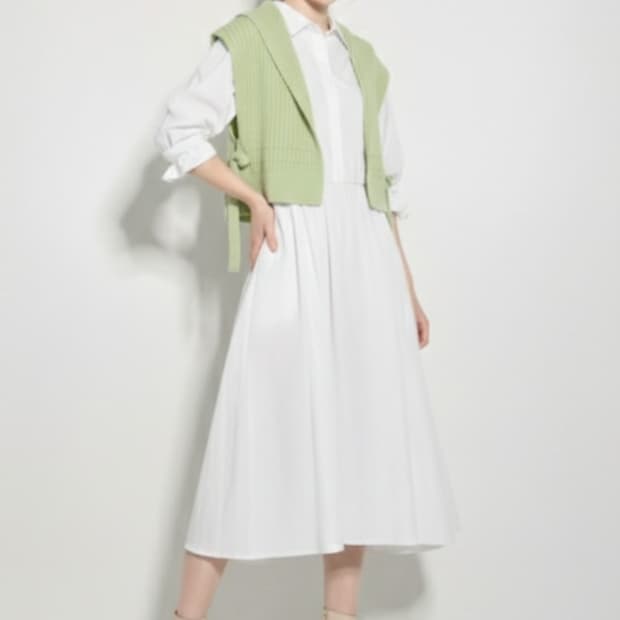 오즈세컨 세일러카라 골지니트 베스트 프리사이즈