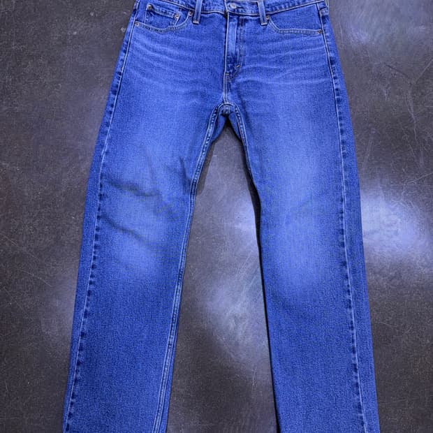 리바이스 513 슬림 스트레이트핏 중청 워싱 데님팬츠 30