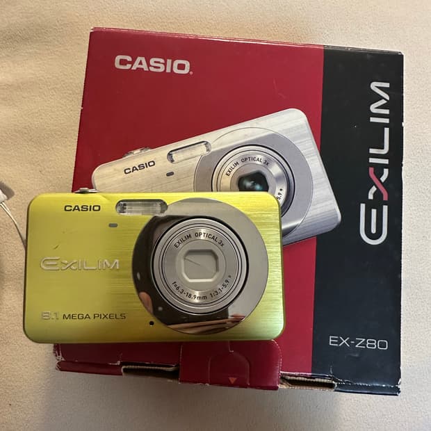 *박스셋* 카시오 엑슬림 z80 디카/디지털카메라