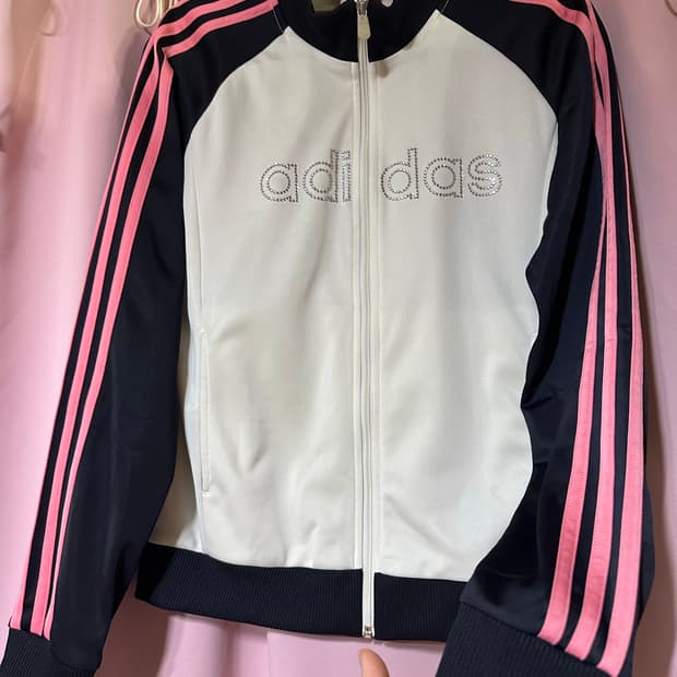 아디다스져지 아디다스 흰핑 큐빅 트랙탑 아디다스 삼선 핑크 대장 집업