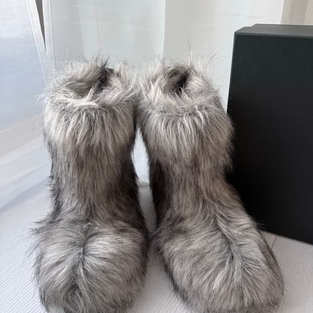 더 바넷 퍼 부츠 (그레이, 250)