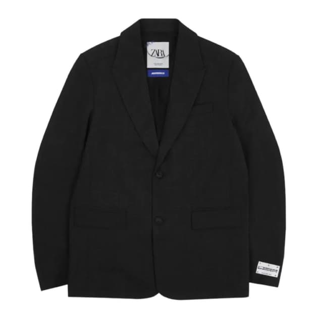 자라 x 아더에러 울 블렌드 오버사이즈 블레이저 그레이 M