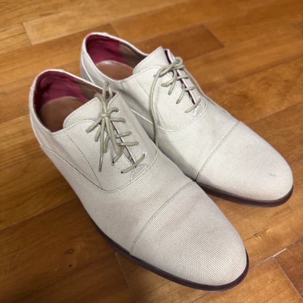 Cole rood hann 베이지 캔버스 더비 9.5size