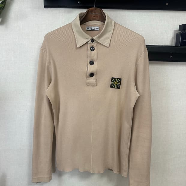 스톤아일랜드 폴로 긴팔 Xl(100-105추천)정품