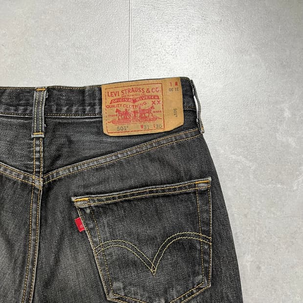 [31] 리바이스 501 블랙 데님 흑청바지 W31 L30