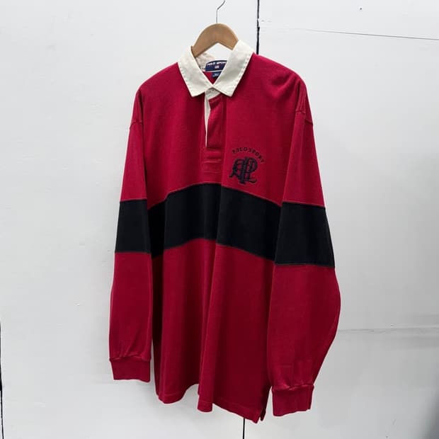 랄프로렌 폴로스포츠 럭비 카라 티셔츠 (2XL)