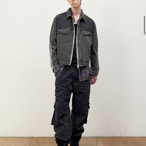 이티씨이 ETCE 다이드 지퍼 트러커 자켓 2.0