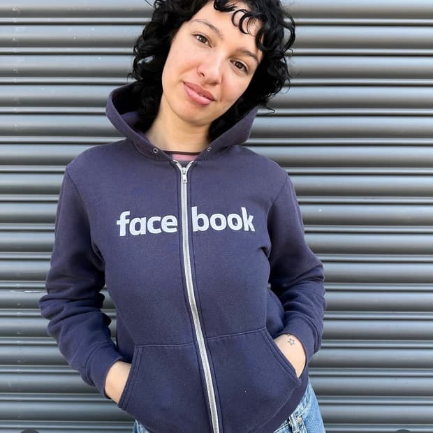 00s 페이스북 프로모 집업 후드 facebook promo