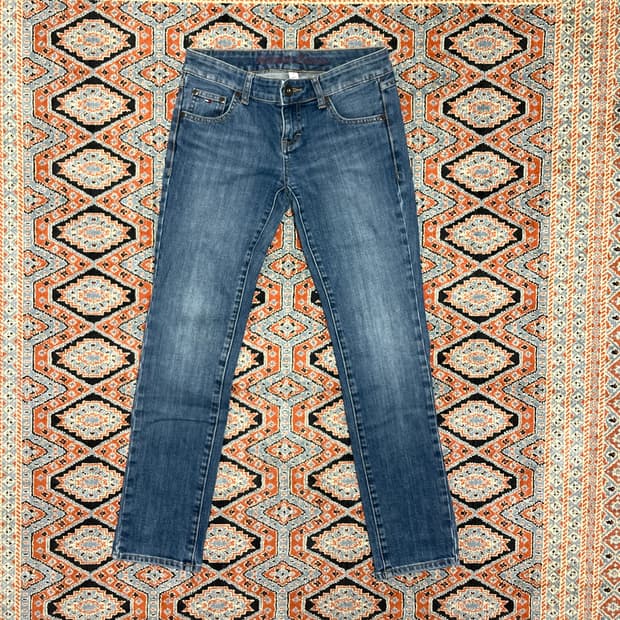 타미힐피거데님 중청 골반 데님팬츠 여성M