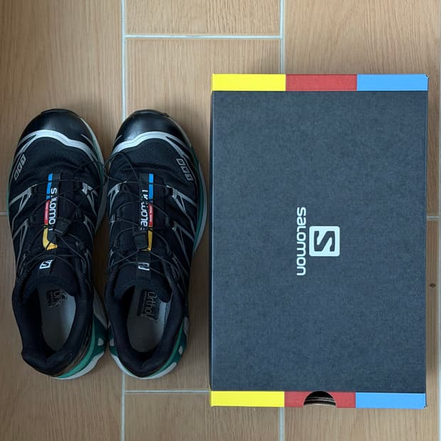 [265] 살로몬 XT-6 블랙 민트 리프