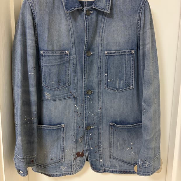 리바이스빈티지클로딩 LVC Lot67 페인팅 스플래터 초어자켓 M