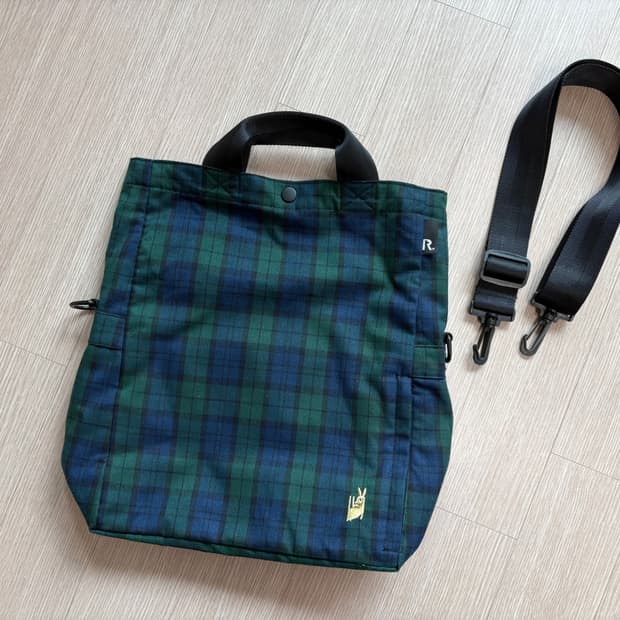 블랙워치 가방 토트 크로스