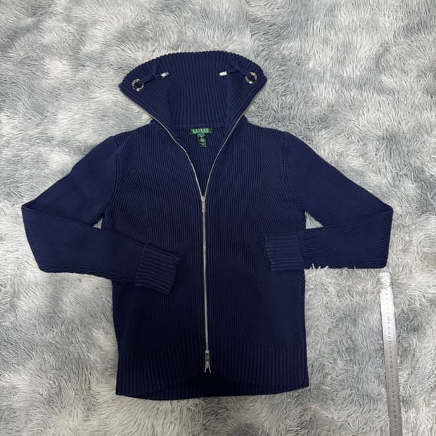 로렌랄프로렌 투웨이 여성 울 니트집업 M사이즈