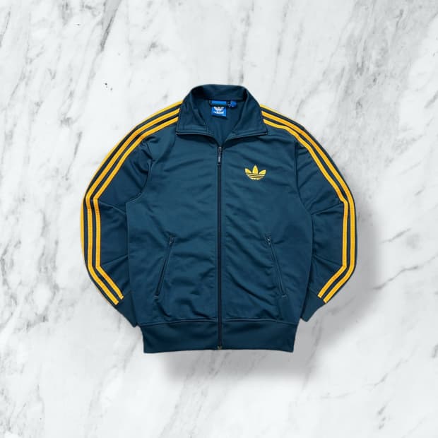 아디다스 파이어버드 청록 트랙탑 져지 