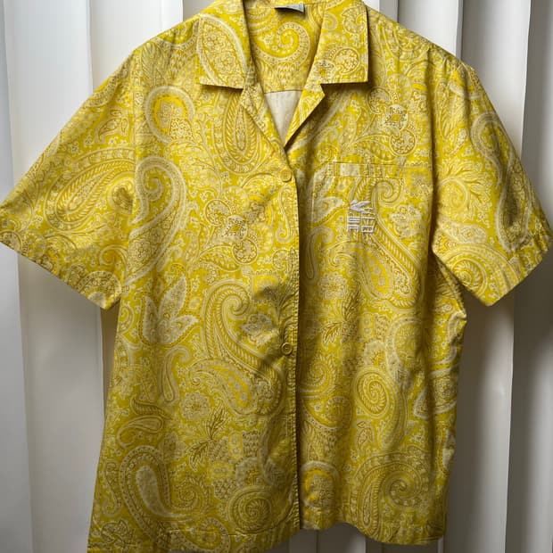 에트로 옐로우 페이즐리 셔츠