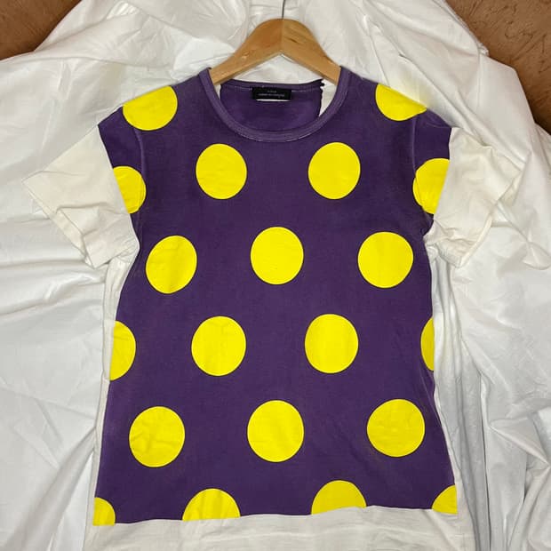 꼼데가르송 트리콧 도트 티셔츠