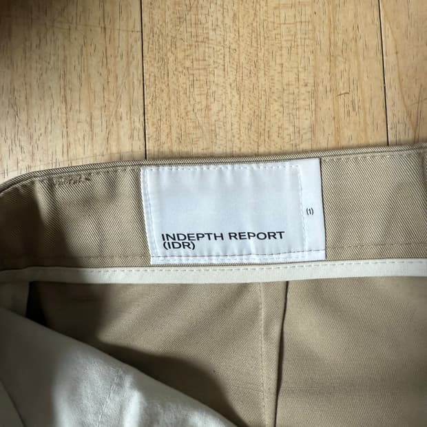 인뎁스리포트 idr 치노 보더팬츠 1사이즈