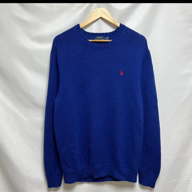 [정품/L] 폴로 랄프로렌 블루 레드포니 니트