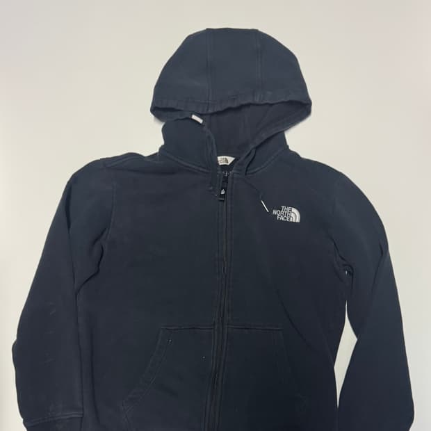 노스페이스 블랙 트레이닝 기모 후드집업 L ~ XL