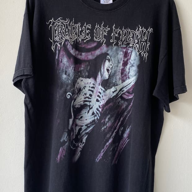 빈티지 cradle of filth 크레이들 오브 필스 티셔츠 xl