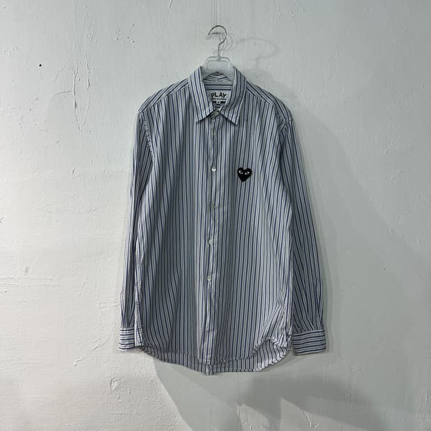 꼼데가르송 스트라이프 셔츠 M