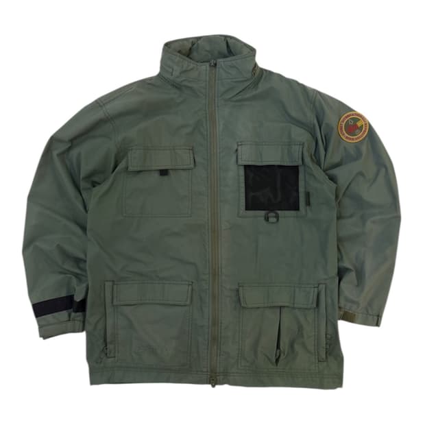 90s 스투시 아카이브 M65 나일론 유틸리티 핕드자켓 올리브