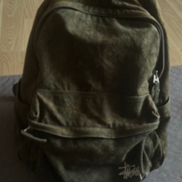 (정품) 스투시 워시드 백팩 블랙