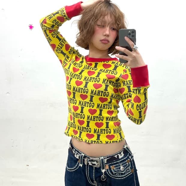 I love GOTHAM Waffle Long Sleeve 