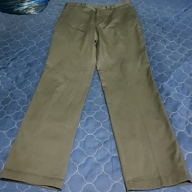 올젠 스탠다드핏 스트레치 가먼츠 반밴딩 치노팬츠 딥그레이 (34)