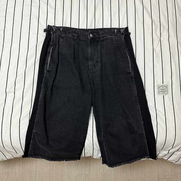 폴리테루 리빌드 6컷 데님 반바지(3)