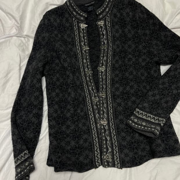 빈티지 울 가디건