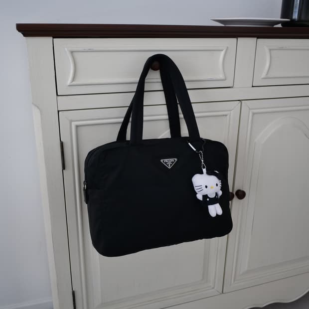 [Prada] Nylon Handbag - Black