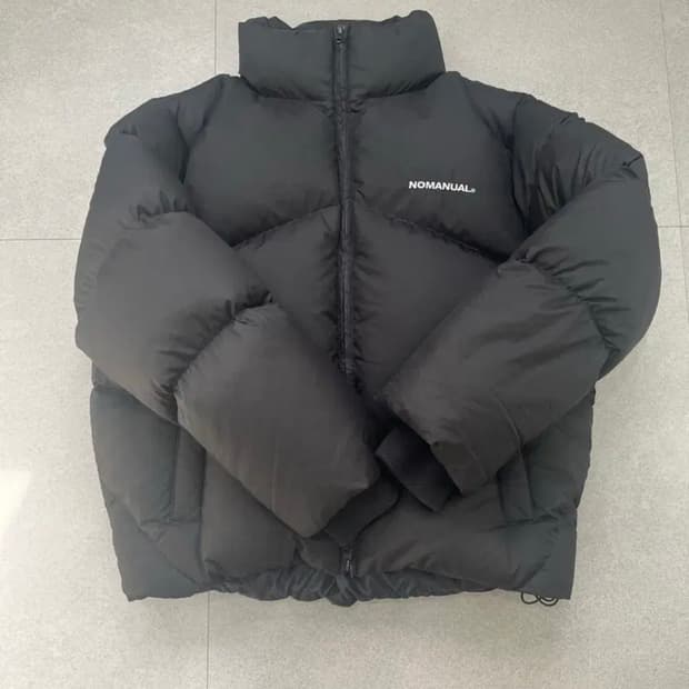 노메뉴얼 블랙패딩 m