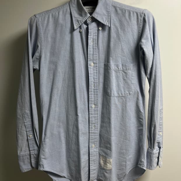 톰브라운 옥스포드 셔츠 블루