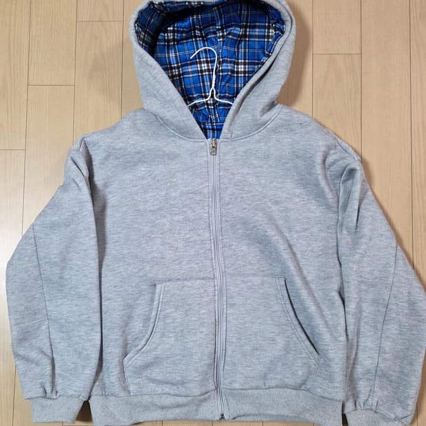 빈티지 리버시블 후드집업