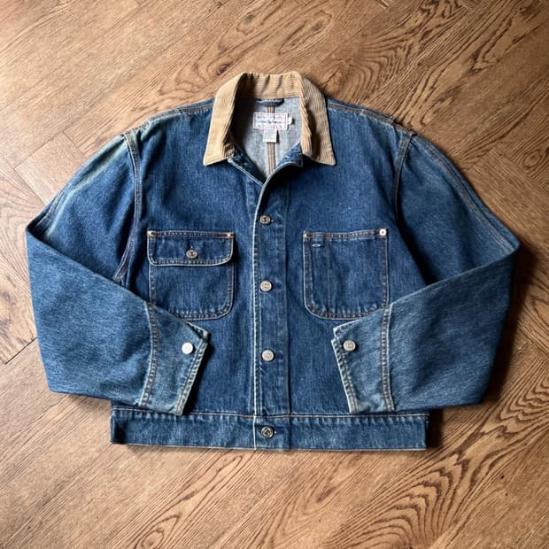 [L]폴로 랄프로렌 덩가리 코듀로이 카라 데님 자켓