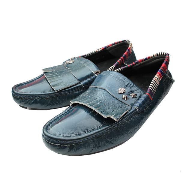 구찌 틸그린 페이턴트 레더 남성 로퍼 4반G