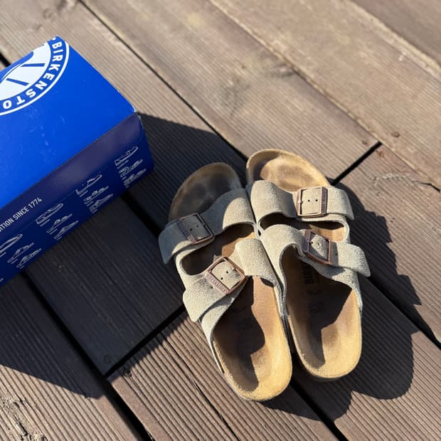 버켄스탁 아리조나 스웨이드 타우페 39 250 내로우