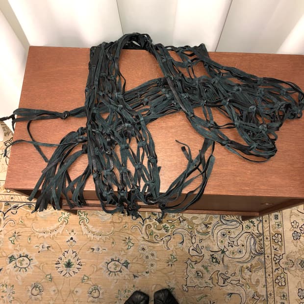 레이어드 스웨이드 벨트