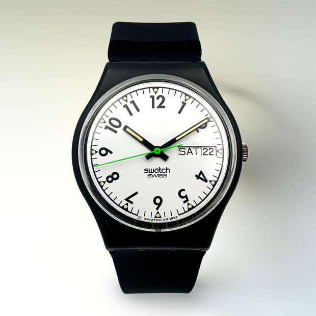 92년판) 빈티지 스와치 스탠다드 젠트 블랙