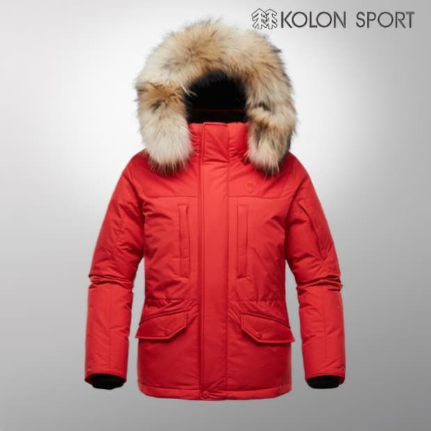 코오롱스포츠 윈드스토퍼 주노 보머 구스다운 패딩자켓 105