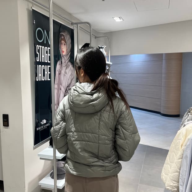 노스페이스 wave LT on jacket - Gray