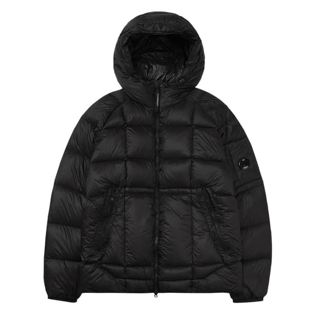 cp컴퍼니 dd쉘 후드 다운 자켓 블랙 s