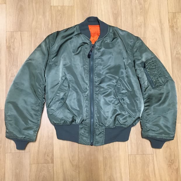 알파인더스트리 ma-1 made in usa m 사이즈 민수용 민트급