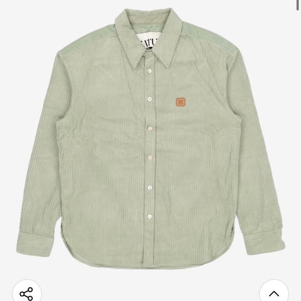 세터 satur 코듀로이 셔츠 그린 m