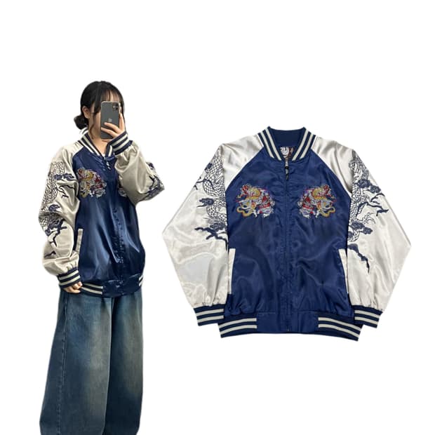 JPN 제팬 용자수 오리엔탈 스카쟌 자켓