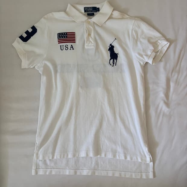 폴로 빅포니 카라 USA 성조기