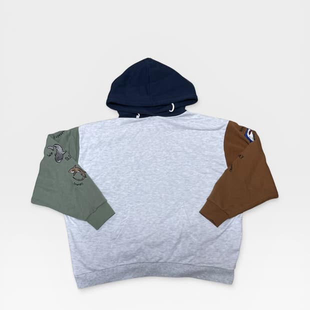 JP vtg - 상어 자수 후드티 (XL 추천)