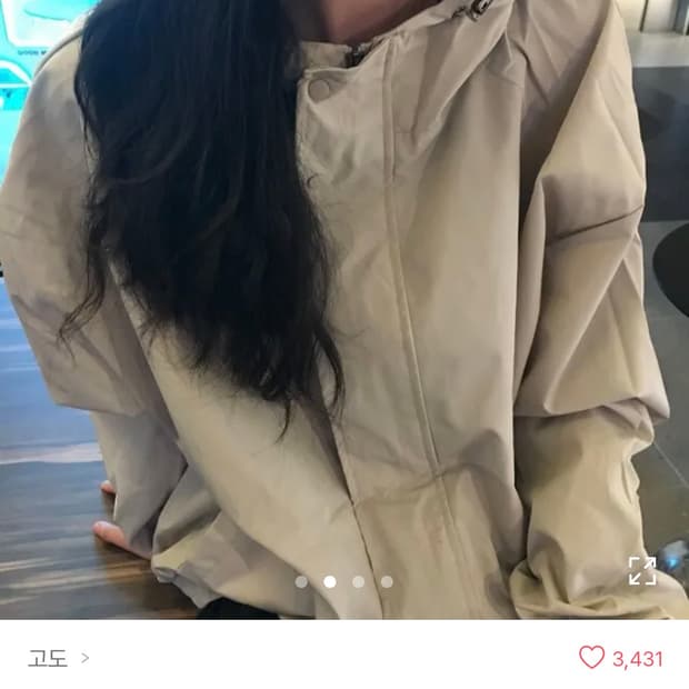 에이블리 투버튼 바람막이